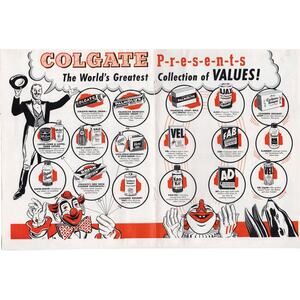 Colgate Advertisement / Kellogg Advertisement 1955 Circus Health Beauty Cereal